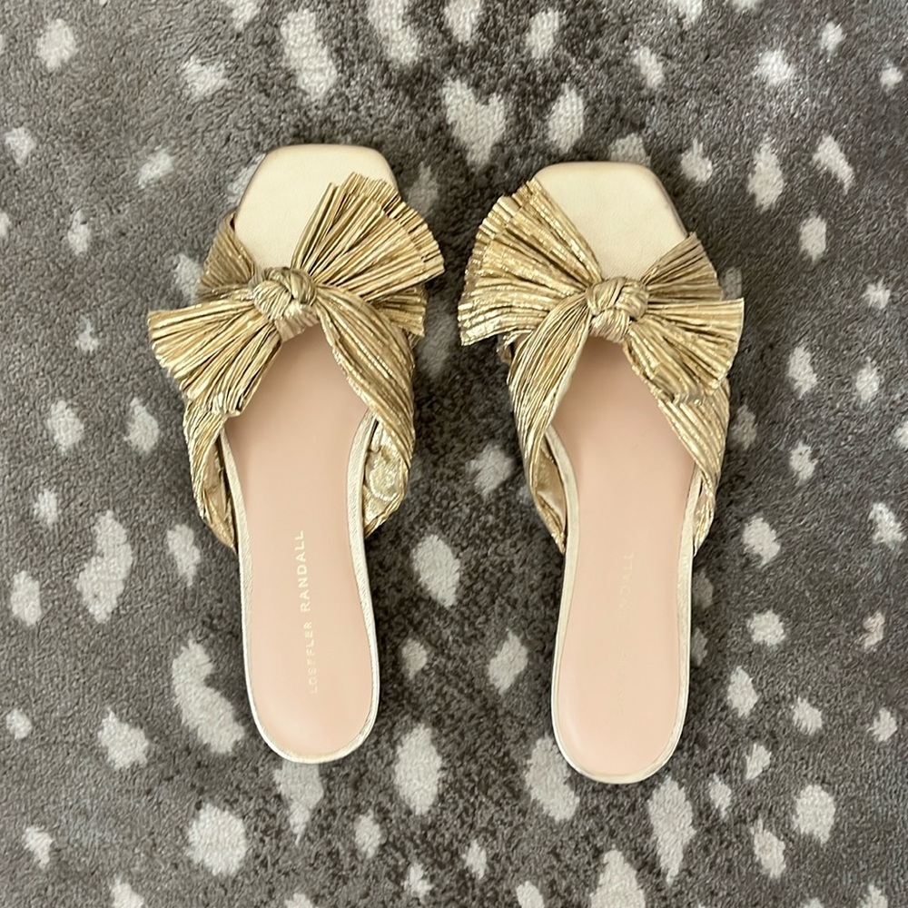 Loeffler Randall Gold Daphne flat